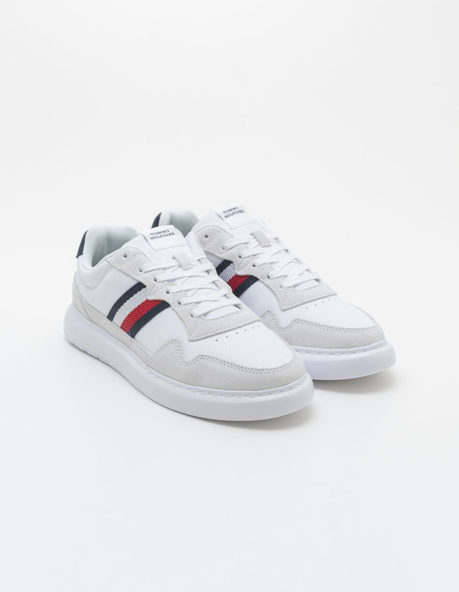 TOMMY HILFIGER  LIGHT CUPSOLE LTH MIX STRIPES  FM 0FM04889