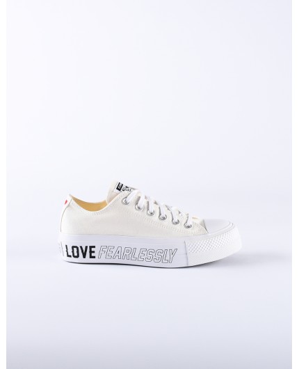 CONVERSE LOVE FEARLESSLY PLATFORM CHUCK TAYLOR ALL STAR LOW TOP 567312C